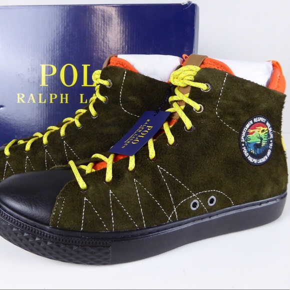 Polo Ralph Lauren Dleaney Suede Sneaker Boots NIB - Picture 6 of 8
